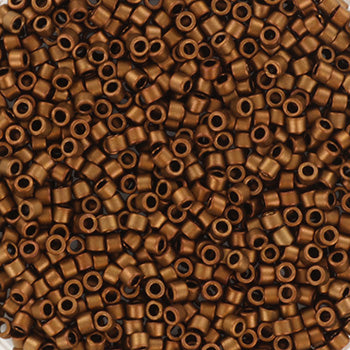 Brune glasperler, miyuki delica's 11 metallic matte iris bronze gold Krea