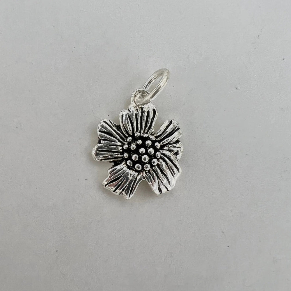 Vedhæng, blomst, forsølvet messing, 25 x 20 mm Beadhouse of Copenhagen