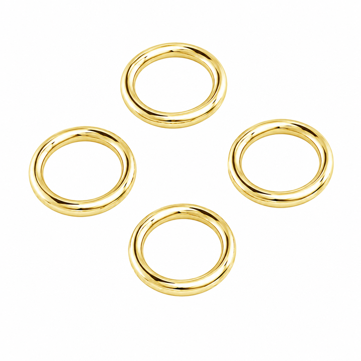 Find Jump rings, soldered, gold-plated sterling silver 5 x 0.7mm among our large selection of Jewelery parts at Beadhouse of Copenhagen today. Remember free shipping over DKK 400