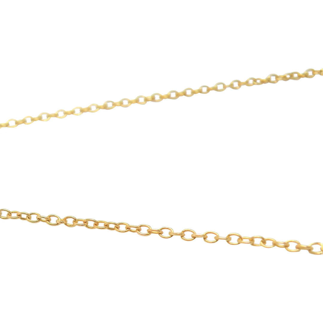 Meter chain, round anchor chain, double, 2.2 mm x 20 cm 