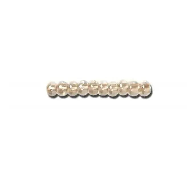 Brune glasperler, preciosa, pastel lined mocca pearl crystal, storkøb 