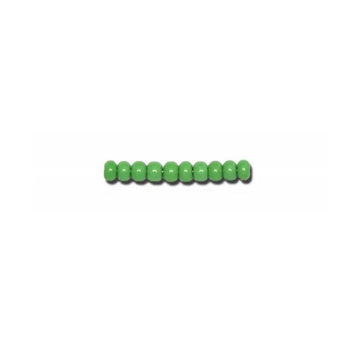 Green Glass Beads, Preciosa, Natural Opaque Medium Green, Great Purchase