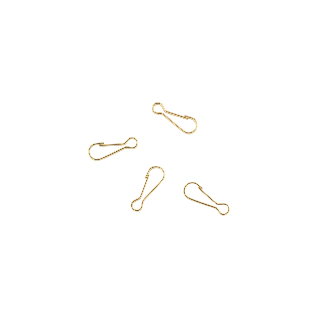 Karabin lås i forgyldt messing, 16x5,7 mm, storkøb BOC