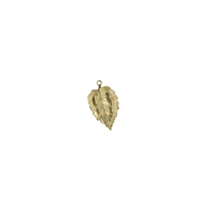 Pendant, filigree, leaf, gilt brass, several sizes 