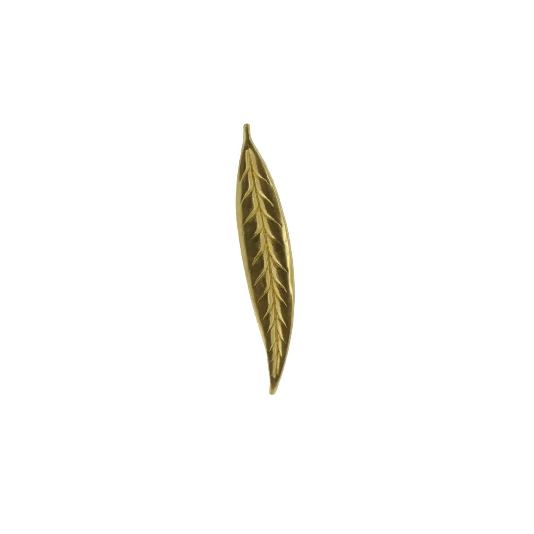 Pendant, filigree, leaf, gilt brass, several sizes 