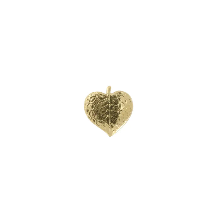 Pendant, filigree, leaf, gilded brass, several variants 
