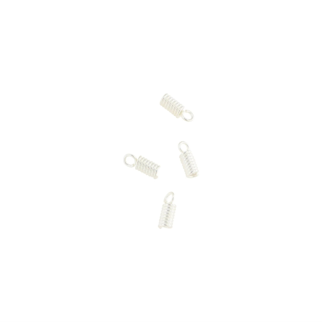 Endedup i forsølvet messing 11x4 mm, storkøb BOC