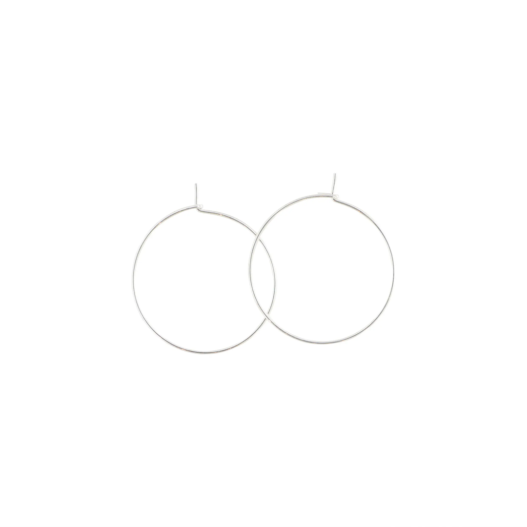 Monteringscreoler i forsølvet messing 22x0,8 mm. 4-10 par BOC