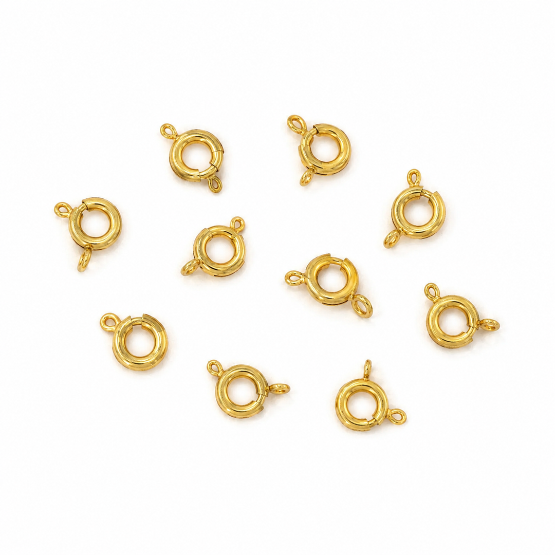 Find Spring lock in gilded brass. 6mm among our large selection of Jewelery parts at Beadhouse of Copenhagen today. Remember free shipping over DKK 400