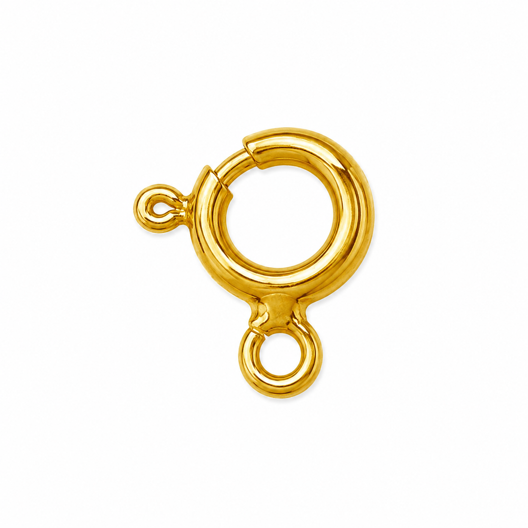 Find Spring lock, gold-plated sterling silver 5.0 mm. among our large selection of  Jewelry parts at Beadhouse of Copenhagen today. Remember free shipping over DKK 400