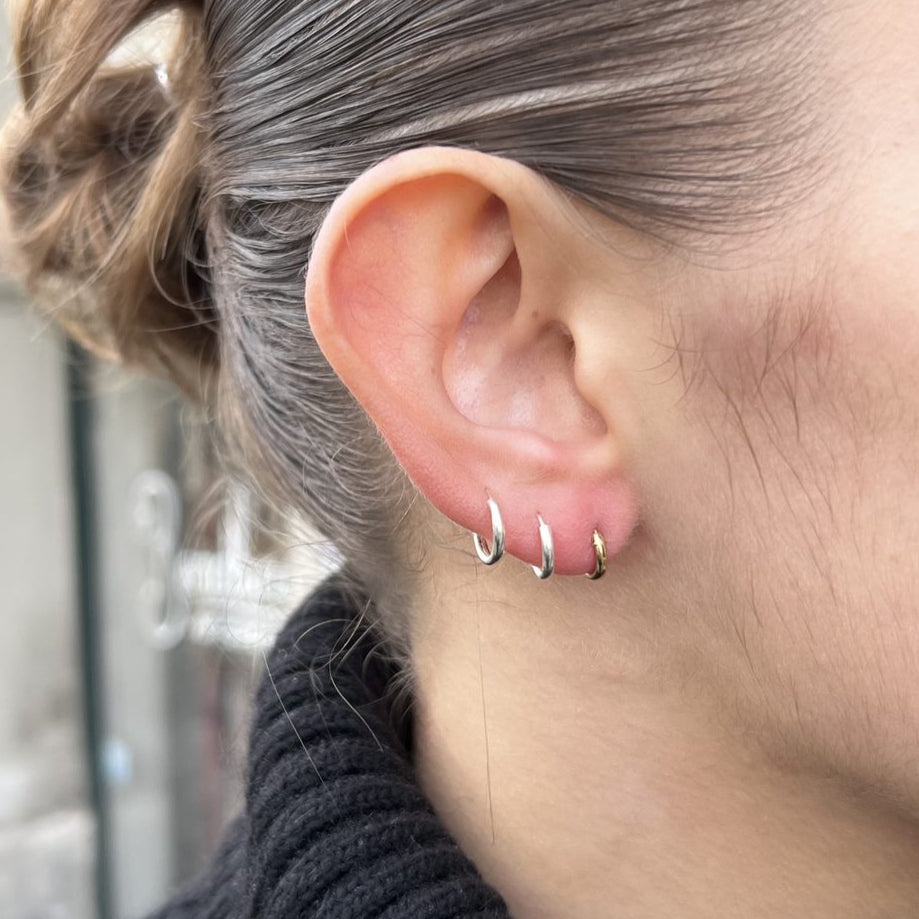 Find Øreringe, hoops, forgyldt sterlingsølv, 8 x 2 mm hos Beadhouse of Copenhagen i dag, med en altid hurtig levering!