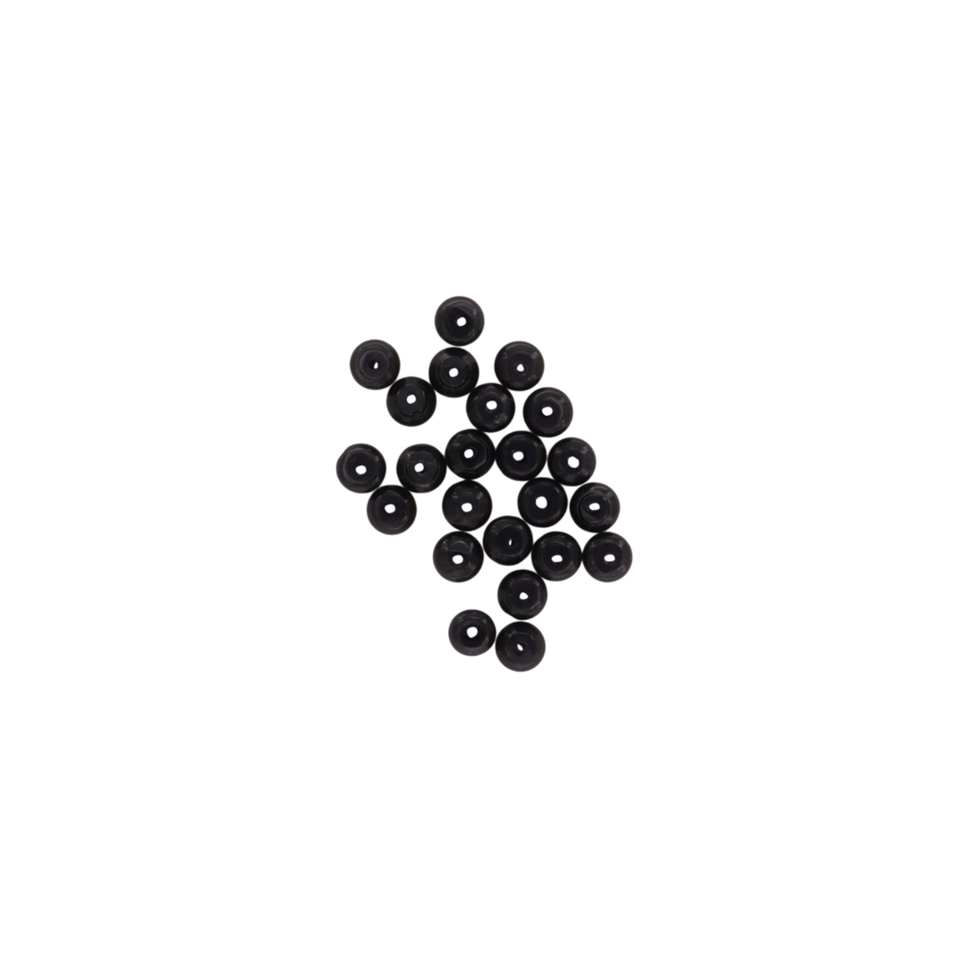 Find Glass fiber beads, round, flat, black, 6x3 mm, 10 pcs among our large selection of various other beads at Beadhouse of Copenhagen today. Remember free shipping over DKK 400