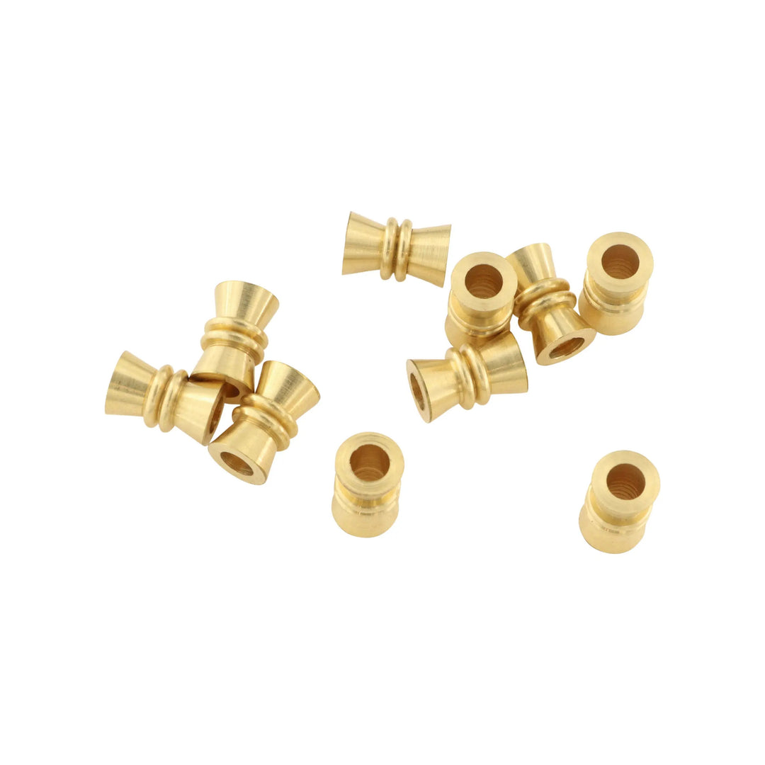 Metalperler, timeglas, forgyldt messing, 11x7 mm. storkøb BOC