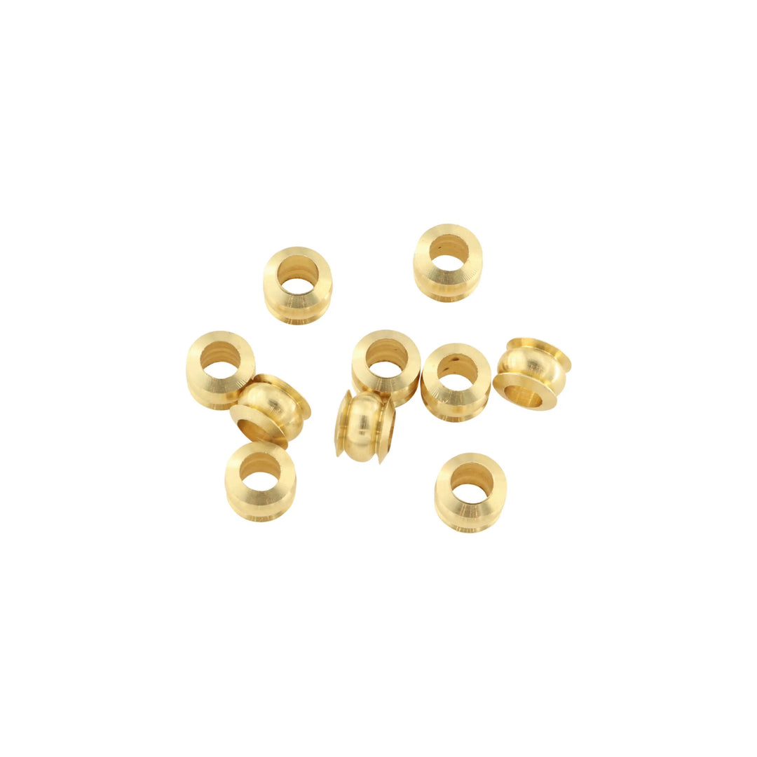 Metalperler, forgyldt messing, 7x5 mm. storkøb BOC