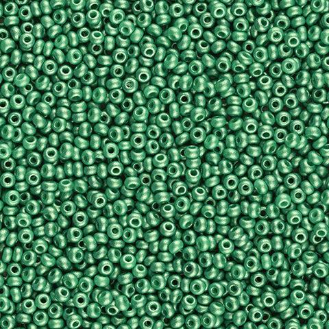 Grønne glasperler, preciosa, permalux bright sea green, storkøb Preciosa