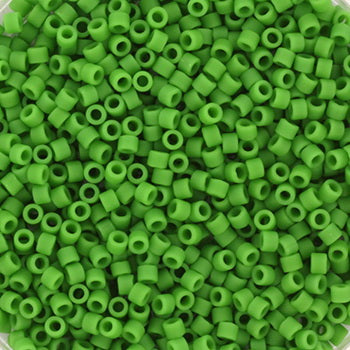 Find Grønne glasperler, miyuki delica's 11/0 - opaque matte green 754 hos Beadhouse of Copenhagen i dag, med en altid hurtig levering!