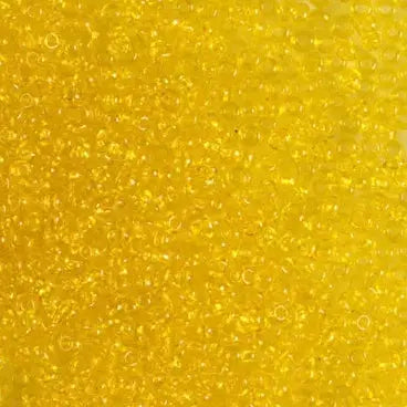 Yellow glass beads, preciosa, natural transparent yellow, bulk purchase 