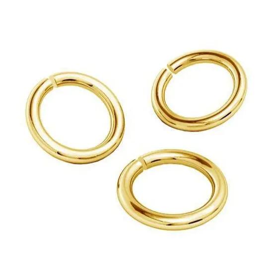 Øskner, åbne, forgyldt sterlingsølv 7,0 x 0,7 mm Silveks