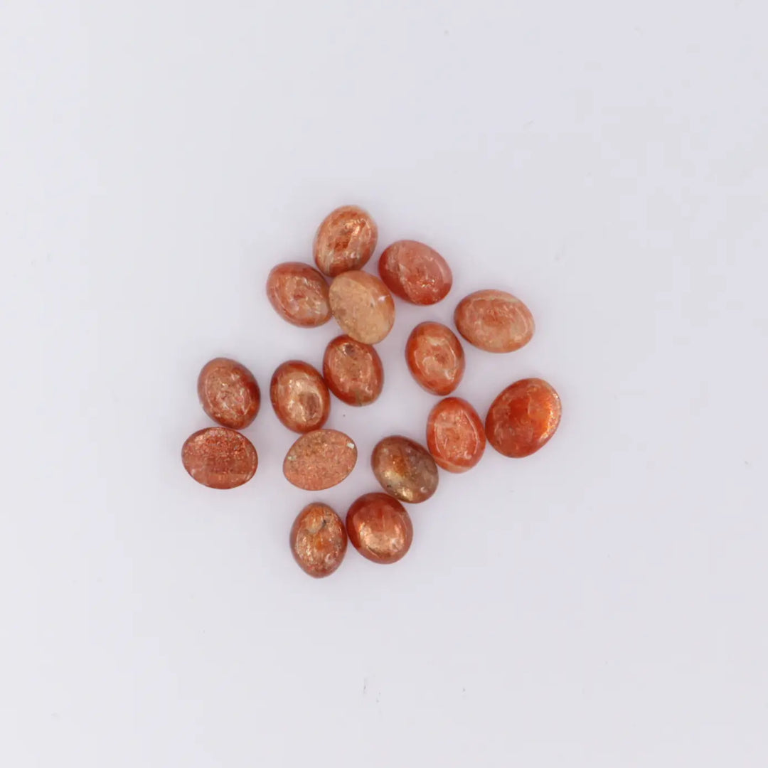 Cabochon, solsten, oval, 1-10stk flere varianter