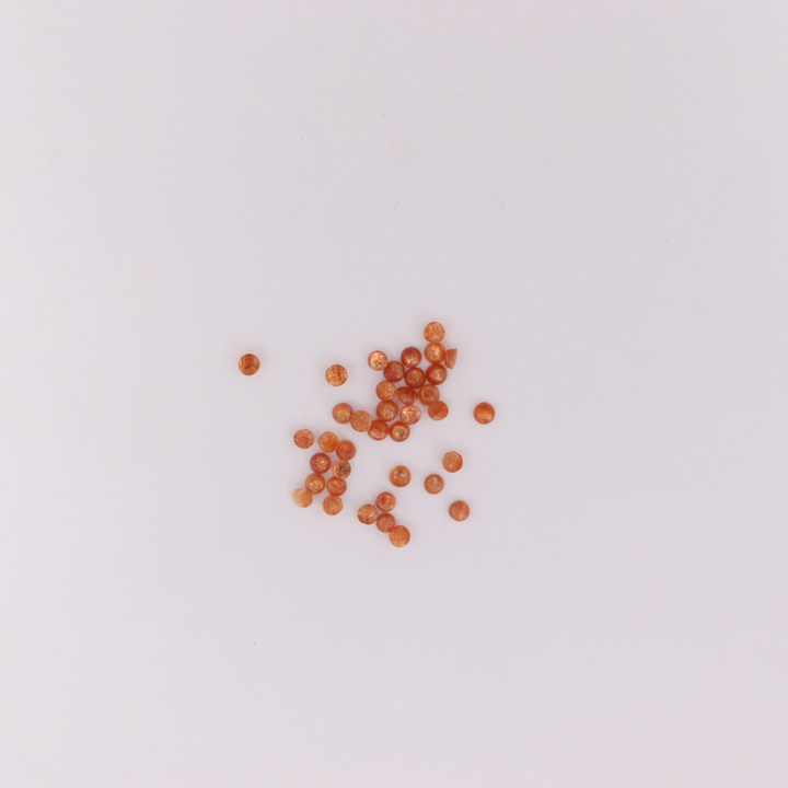 Cabochon, solsten, rund, 1-10stk, flere varianter 