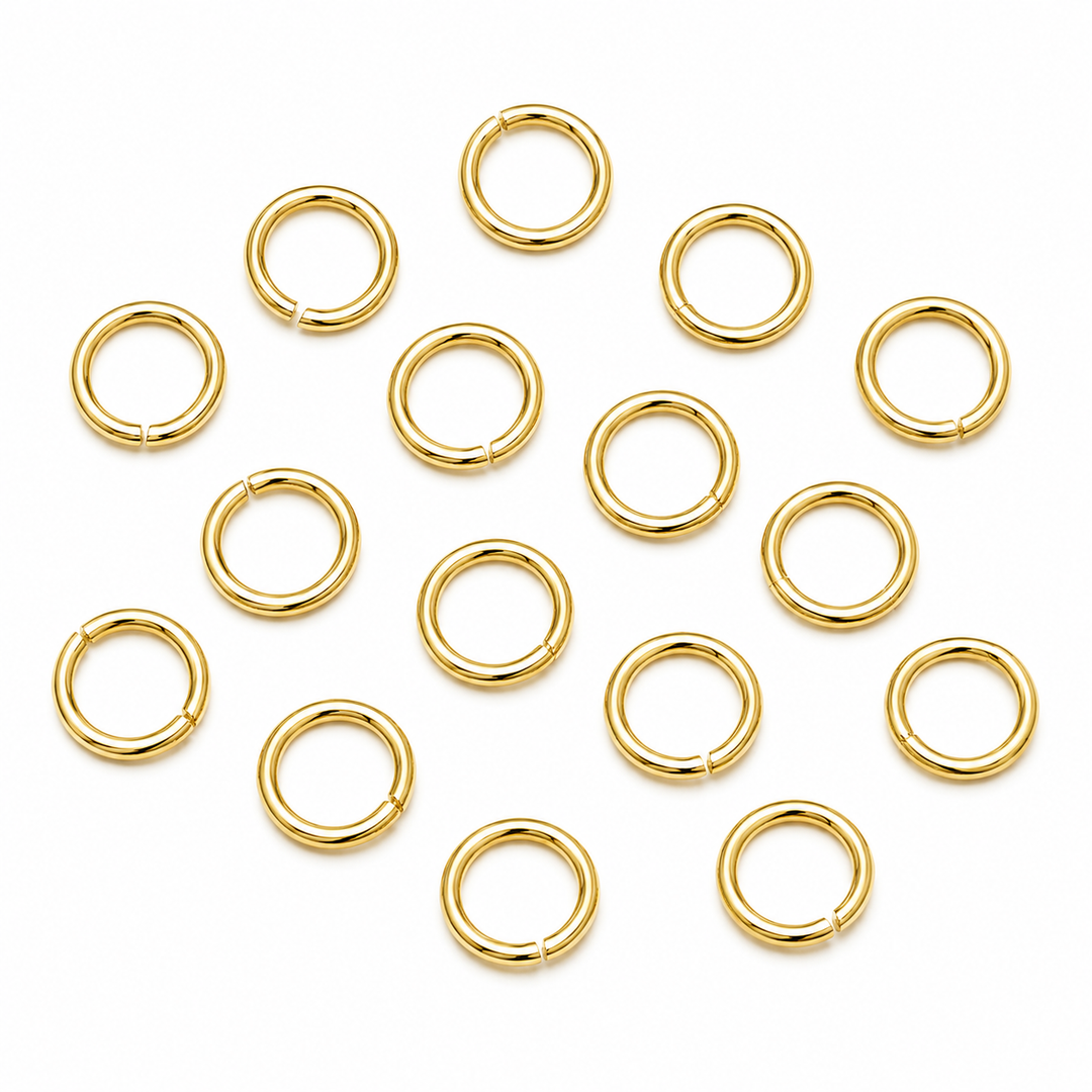 Find Jump rings, soldered, sterling silver gold plated 4.6 x 0.8mm among our large selection of Jewelery Parts at Beadhouse of Copenhagen today. Remember free shipping over DKK 400