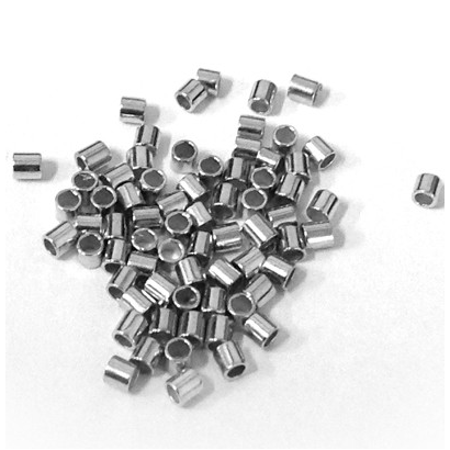 Find clamp beads in silver-plated brass, crims 2x2 mm, hole 1.4 mm among our large selection of jewelry parts at Beadhouse of Copenhagen today. Remember free shipping over DKK 400