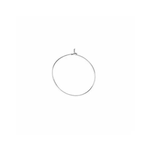 Monterings creoler i sterlingsølv, 15 x 0,7 mm Silveks