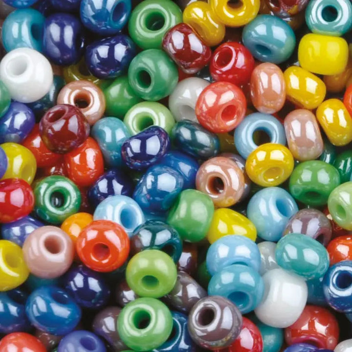 Blandede glasperler, preciosa, mix opaque sfinx, storkøb Preciosa