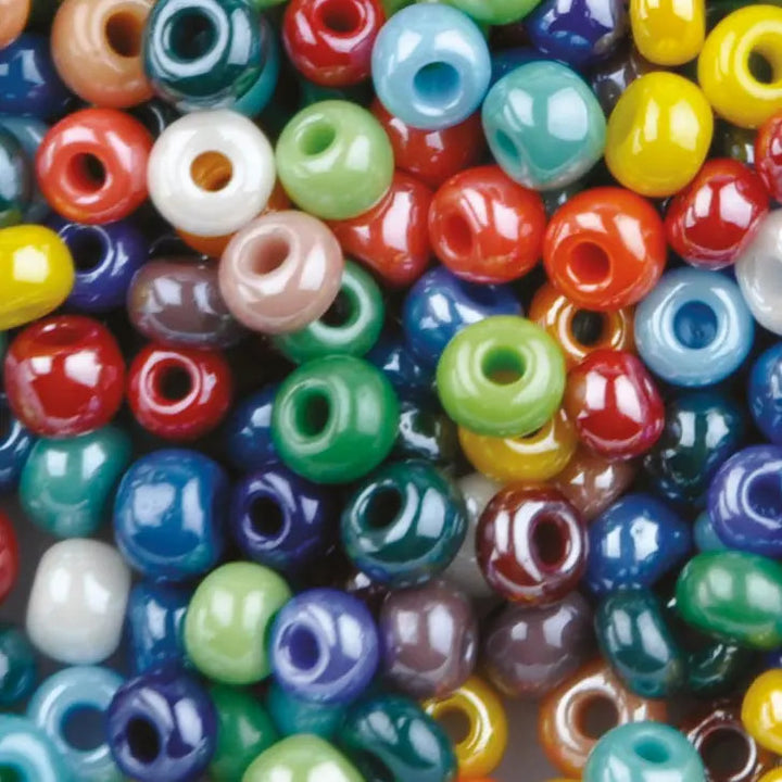 Blandede glasperler, preciosa, mix opaque sfinx, storkøb Preciosa