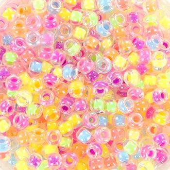 Mix glasperler, miyuki rocailles seed beads, neon party Krea