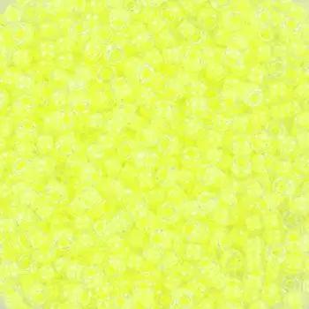 Gule glasperler, miyuki rocailles seed beads, luminous yellow Krea