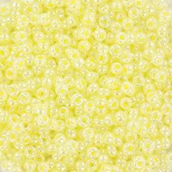 Gule glasperler, miyuki rocailles seed beads, ceylon lemon ice Krea