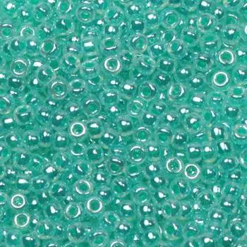 Grønne glasperler, miyuki rocailles seed beads, ceylon aqua green Krea