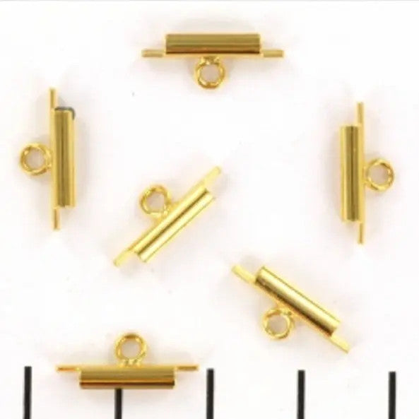 Miyuki afslutning for delica's - forgyldt 10 mm Krea