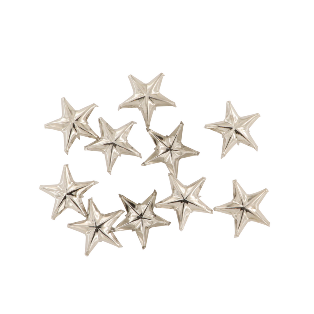 Nitter, stjerner, forsølvet og forgyldt, 10-100 stk, flere varianter Beadhouse of Copenhagen