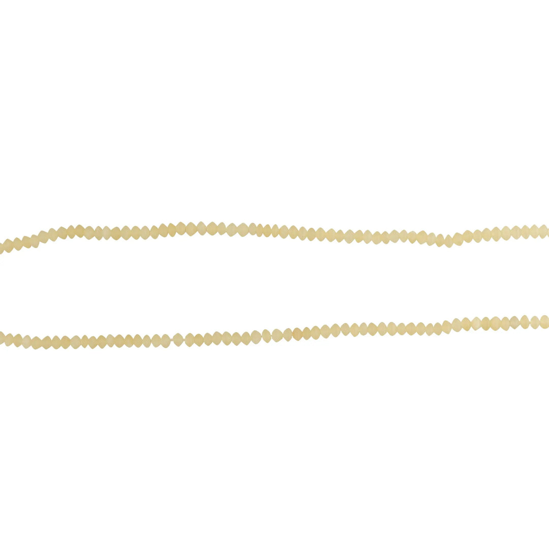 Smykkestensperler, string, citrin rhombe mat , 45 cm/3 x 4 mm, storkøb BOC