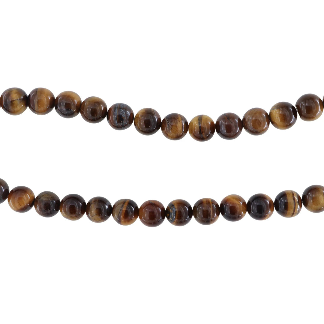 Gemstone beads, string, tiger's eye round, 39 cm/12 mm, bulk buy BOC