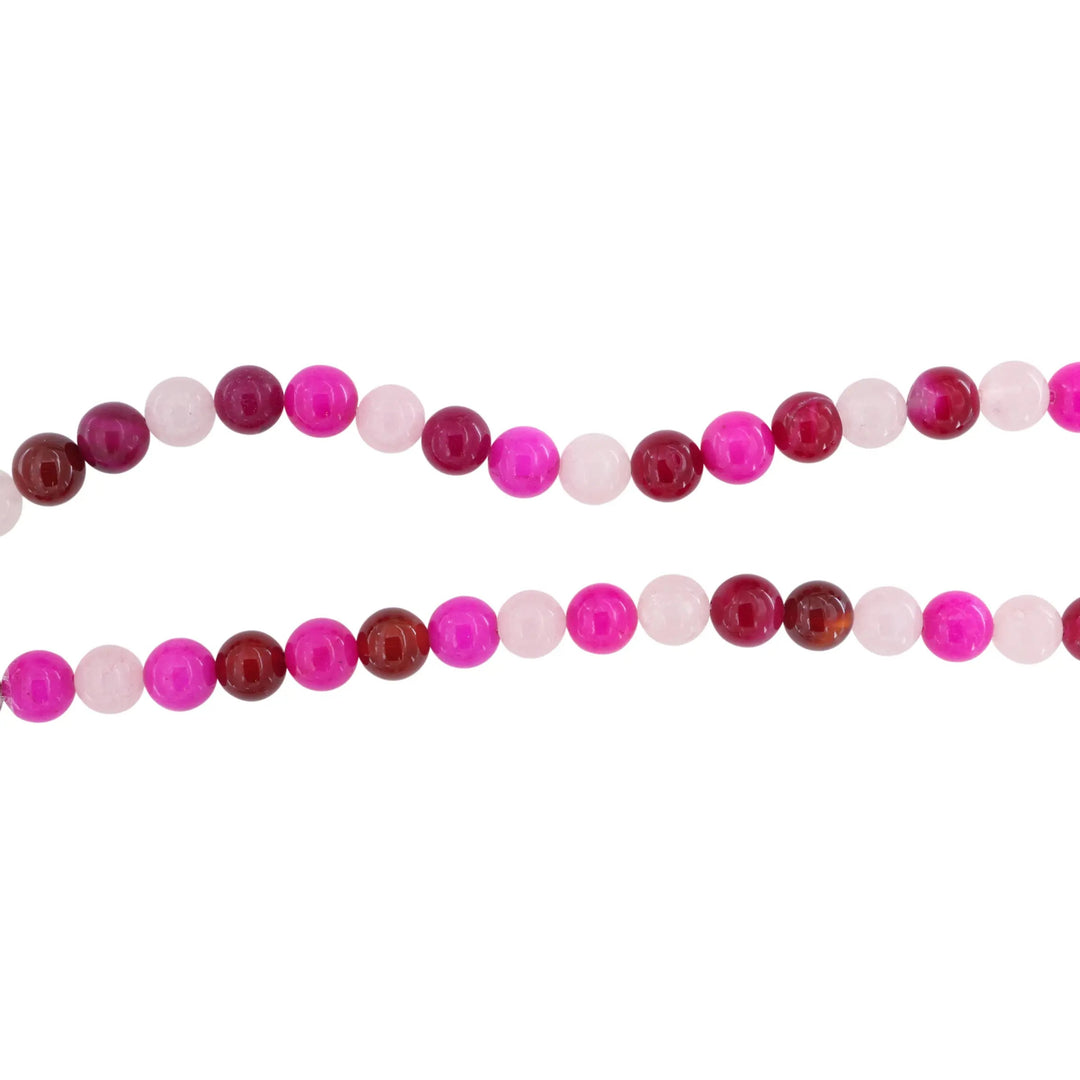 Smykkestensperler, string, jade indfarvet rund, 38 cm/10 mm, storkøb BOC