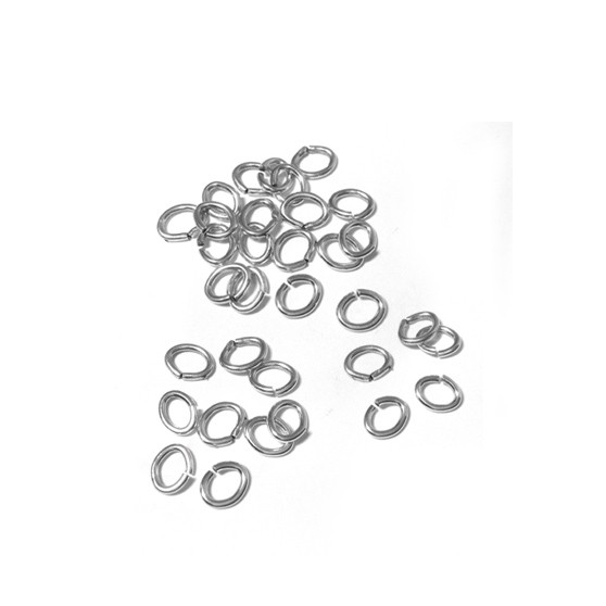 Find jump ring, oval open jump ring, brass pre-silvered, 3.5 x 4.5 mm, 10 pcs. among our large selection of  Jewelry parts at Beadhouse of Copenhagen today. Remember free shipping over DKK 400
