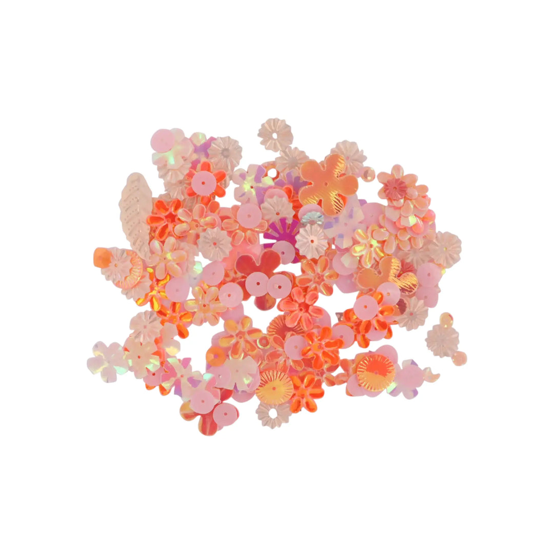 Sequins, mixed sequins, 10-40g, several varieties 