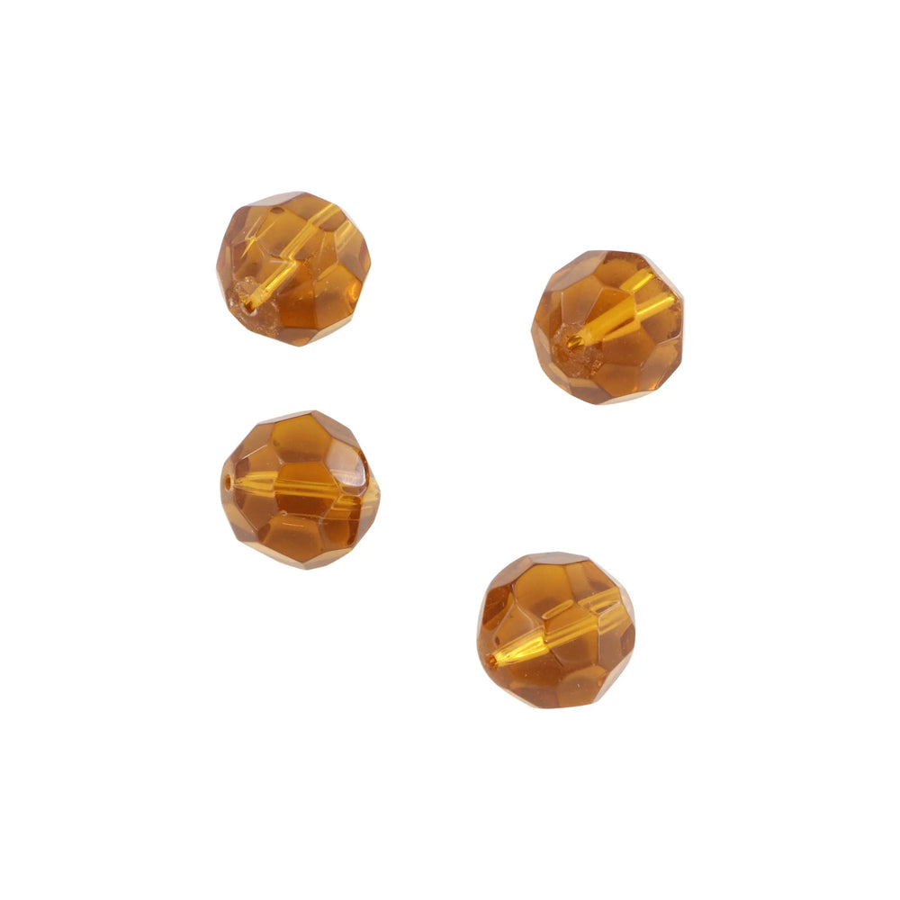 Krystalperler, preciosa beads, rund facetteret, glas, 14 mm - flere farver Preciosa