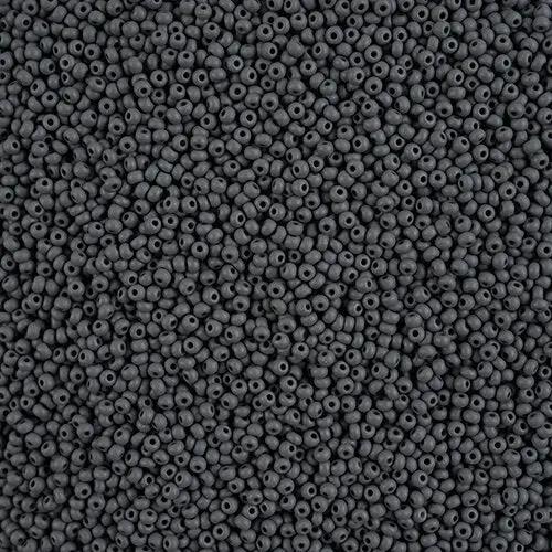 Grå glasperler, preciosa, permalux mat grey, storkøb Preciosa