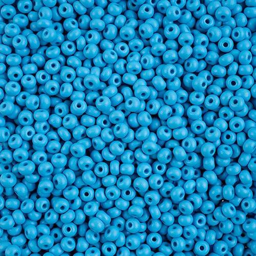 Blue glass beads, preciosa, permalux matt turquoise, bulk purchase Preciosa