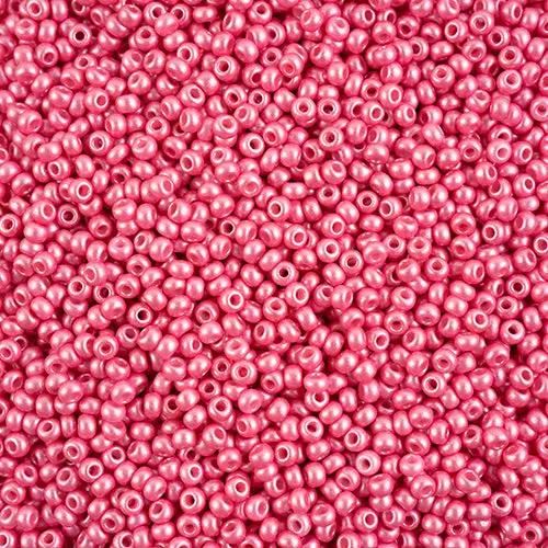 Pink glass beads, preciosa, permalux pink, bulk purchase Preciosa