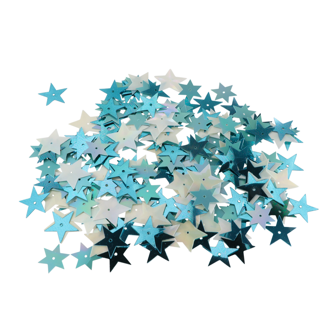 Palietter, stjerner, mix, 10-40g Beadhouse of Copenhagen