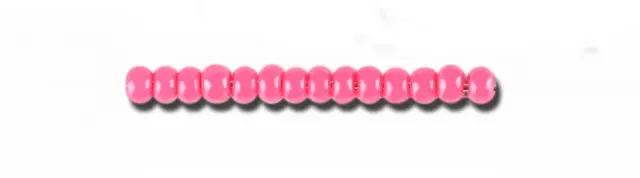 Pink glasperler, preciosa, intensive dark pink dyed chalkwhite, storkøb Preciosa
