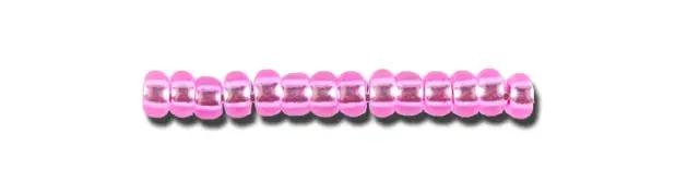 Pink glasperler, preciosa, silverlined neon pink dyed crystal, storkøb Preciosa