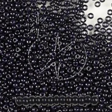 Blå glasperler, preciosa, natural opaque dark blue, storkøb Preciosa