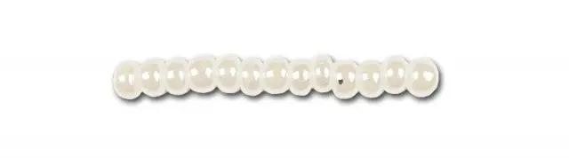 Hvide glasperler, preciosa, shiny white, storkøb Preciosa