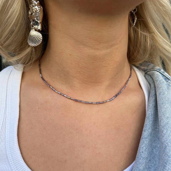 Halskæde, rørperler, plastik, flere varianter, 40cm Beadhouse of Copenhagen